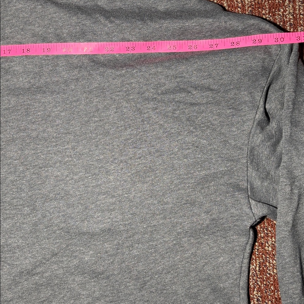 cropped charcoal hoodie mesh panel wide fit crop sweatshirt boxy relaxed active - Picture 11 of 14